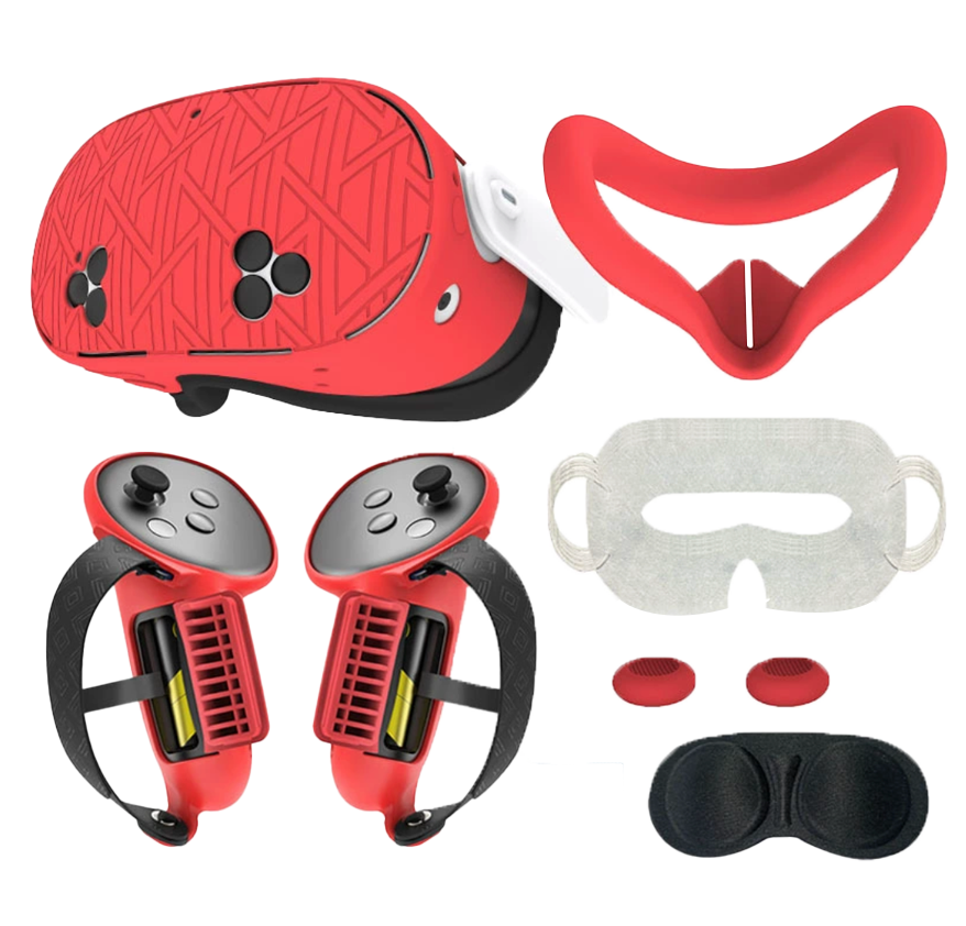 Комплект чехлов Quest 3S (Красный)